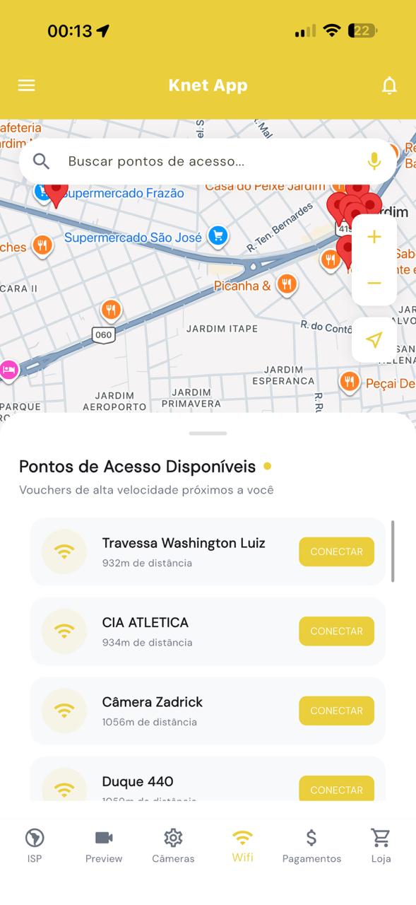 WiFi-Free e Loja